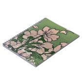 Roze Bloesem Groen  Notitieboek (Linkerzijde)