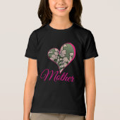 Roze Bloesem Groen Tri-Blend Shirt (Voorkant)
