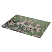 Roze Bloesem Groene Snijplank (Hoek)