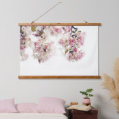  roze bloesem hangend wandkleed (Slaapkamer)