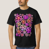 Roze bloesem harten T-shirt (Voorkant)