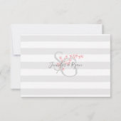 Roze Bloesem Huwelijksreactie Kaart (Achterkant)