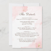 Roze bloesem in één Christelijk huwelijk Kaart (Achterkant)