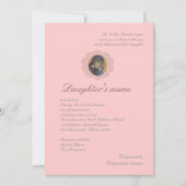 Roze bloesem kaart (Voorkant)