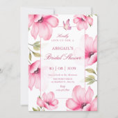 Roze bloesem kaart (Voorkant)