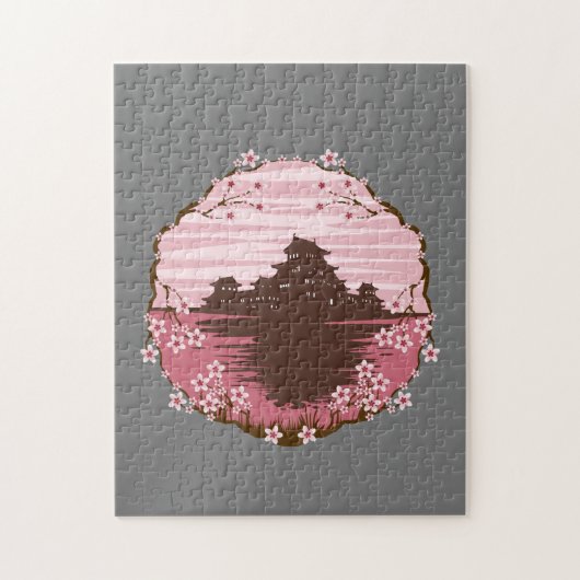 Roze Bloesem Legpuzzel (Verticaal)