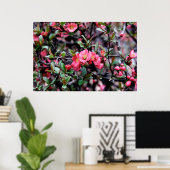 Roze Bloesem Lente Poster (Thuiskantoor)