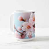 Roze Bloesem Magie Koffiemok (Voorkant links)
