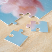 Roze Bloesem Magie Legpuzzel (Zijkant)