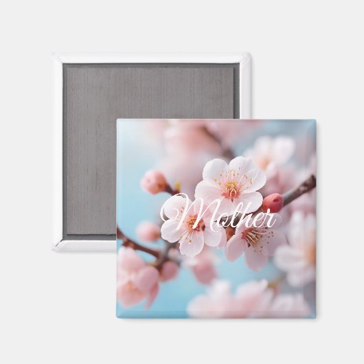 Roze Bloesem Magie Magneet (Voorkant / Achterkant)