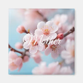 Roze Bloesem Magie Magneet (Voorkant)