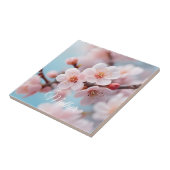 Roze Bloesem Magie  Tegeltje (Zijkant)