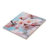 Roze Bloesem Magie Tegeltje (Zijkant)