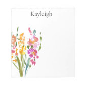  roze bloesem notitieblok (Voorkant)