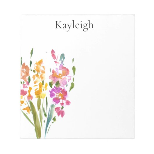  roze bloesem notitieblok (Voorkant)