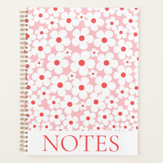 Roze Bloesem Patroon Modern Planner (Voorkant)