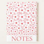 Roze Bloesem Patroon Modern Planner (Achterkant)