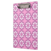 Roze Bloesem Retro Tegels Patroon Klembord (Links)