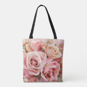 Roze Bloesem Rozen Waterverf Schilderij #2 Tote Bag (Achterkant)