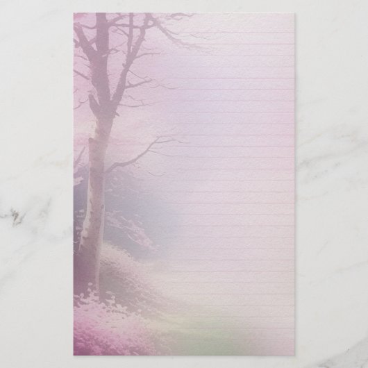 Roze Bloesem Schrijfpapier & Tijdschrift Ephemera Briefpapier (Voorkant)