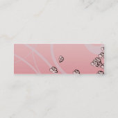 Roze bloesem - Skinny Mini Visitekaartje (Achterkant)