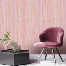 Roze Bloesem Strokes en gouden Abstract