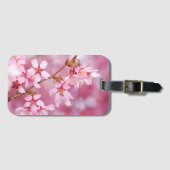 Roze Bloesem Taal Bagagelabel (Voorkant (horizontaal))