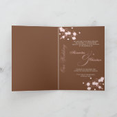 Roze Bloesem Uitnodiging bruiloft Aankondiging (Binnen)