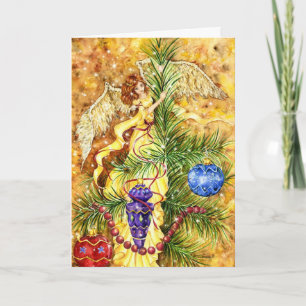 Roze bloesem Uitzicht Feestdagen Kaart