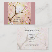 Roze bloesem Uitzicht Visitekaartje (Voorkant / Achterkant)