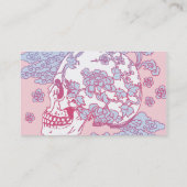 Roze bloesem visitekaartje (Achterkant)