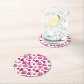 Roze bloesem Waterverf ventilator Kartonnen Onderzetters (Insitu)