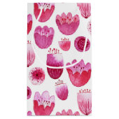 Roze bloesem Waterverf ventilator Klein Cadeauzakje (Achterkant)