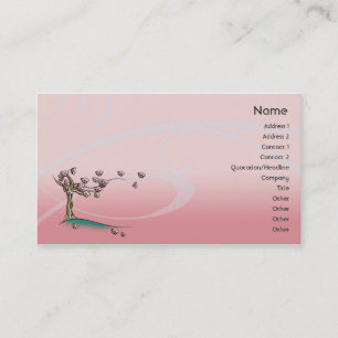 Roze bloesem - Zakelijk Visitekaartje