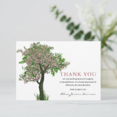 Roze bloesemboom | Begrafenis Bedankt (Staand voorkant)