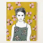 Roze bloesemdame - Geel Planner (Achterkant)