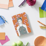 Roze bloesemdame - Oranje iPad Mini Cover<br><div class="desc">Roze Blossom Lady II van Melissa Wang. | 140355D</div>