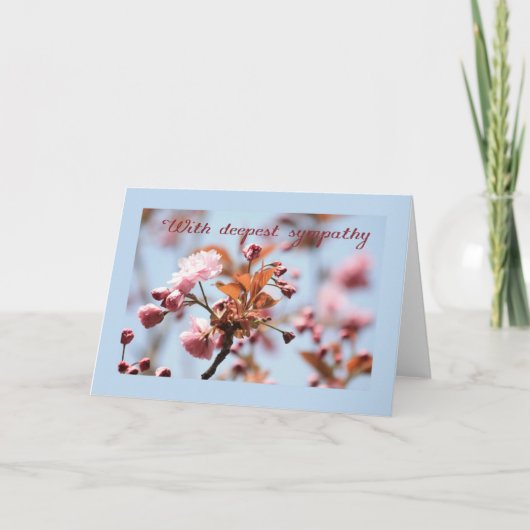 roze bloesemkaart engeland kaart (Voorkant)