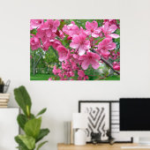 Roze bloesems Afdrukken Poster (Thuiskantoor)