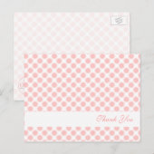 Roze bloesems "Bedankt" Briefkaart (Voorkant / Achterkant)