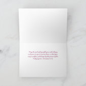Roze bloesems Birthday Blessings Card Kaart (Binnen)