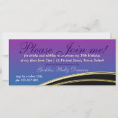 Roze bloesems Bloembloem Birthday Party Invitation Kaart (Achterkant)