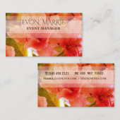 Roze Bloesems bloesem Zakelijke Kaart Visitekaartje (Voorkant / Achterkant)