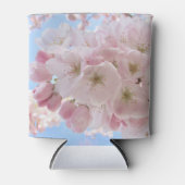 Roze bloesems Blue Sky. Blikjeskoeler (Voorkant)