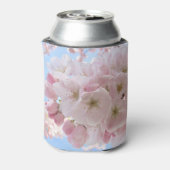 Roze bloesems Blue Sky. Blikjeskoeler (Blikje Achterkant)