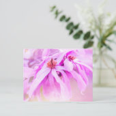 roze bloesems briefkaart (Staand voorkant)