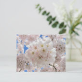 Roze bloesems. briefkaart (Staand voorkant)