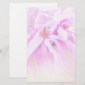  roze bloesems briefpapier (Voorkant / Achterkant)