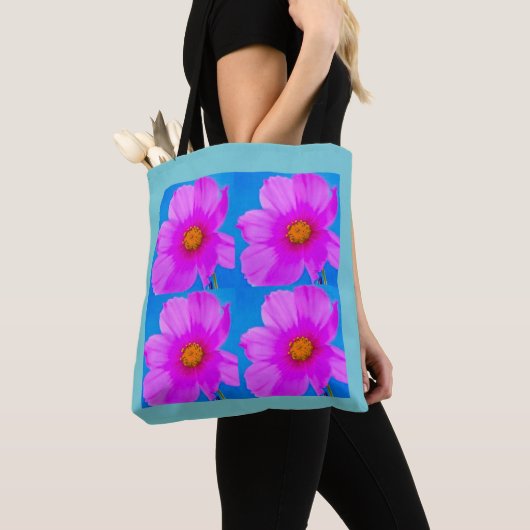 Roze bloesems Canvas tas (Dichtbij)