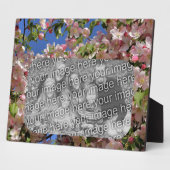 Roze bloesems Creëer Uw eigen foto Fotoplaat (Zijkant)